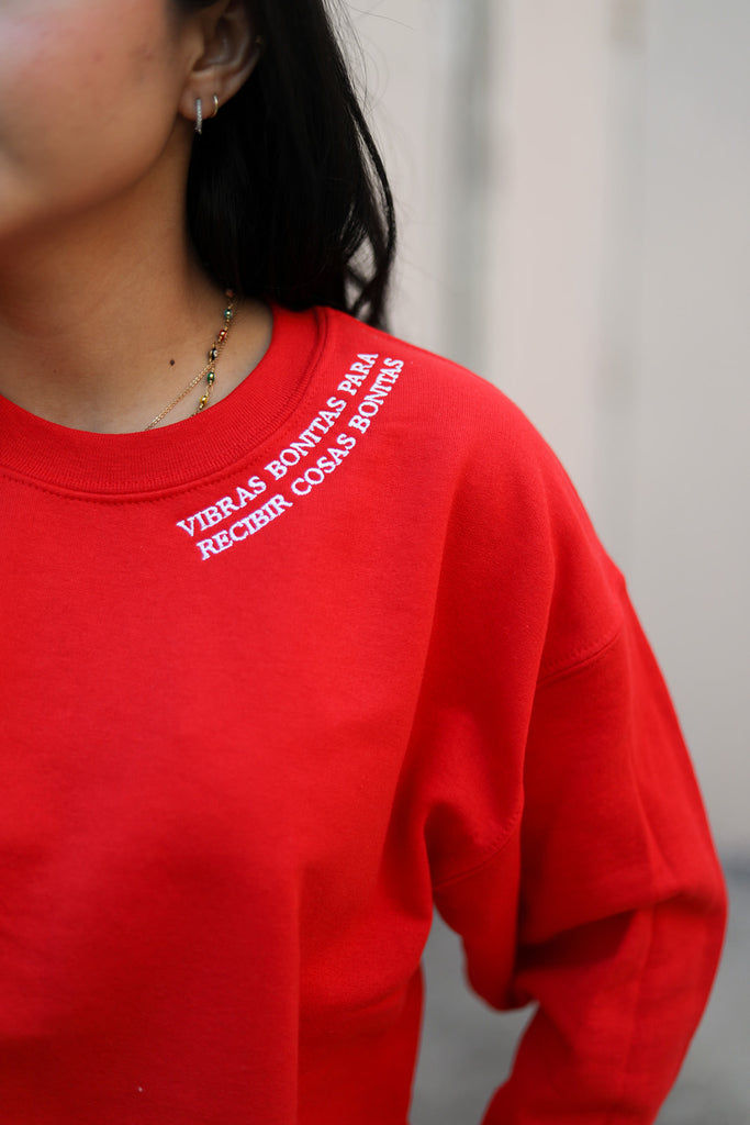 Vibras Bonitas (Red)Sweatshirt