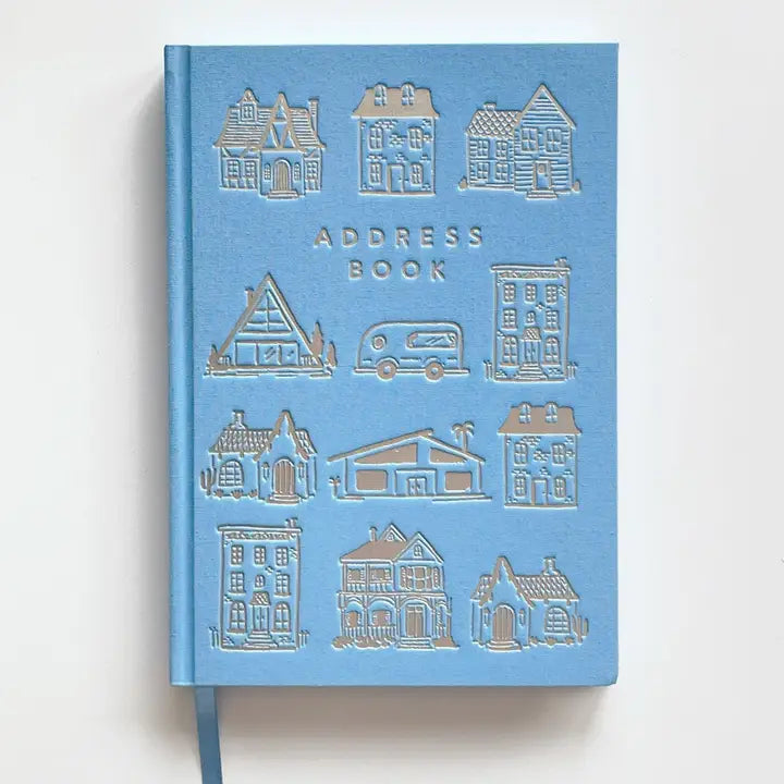 Houses (Blue) Address Book