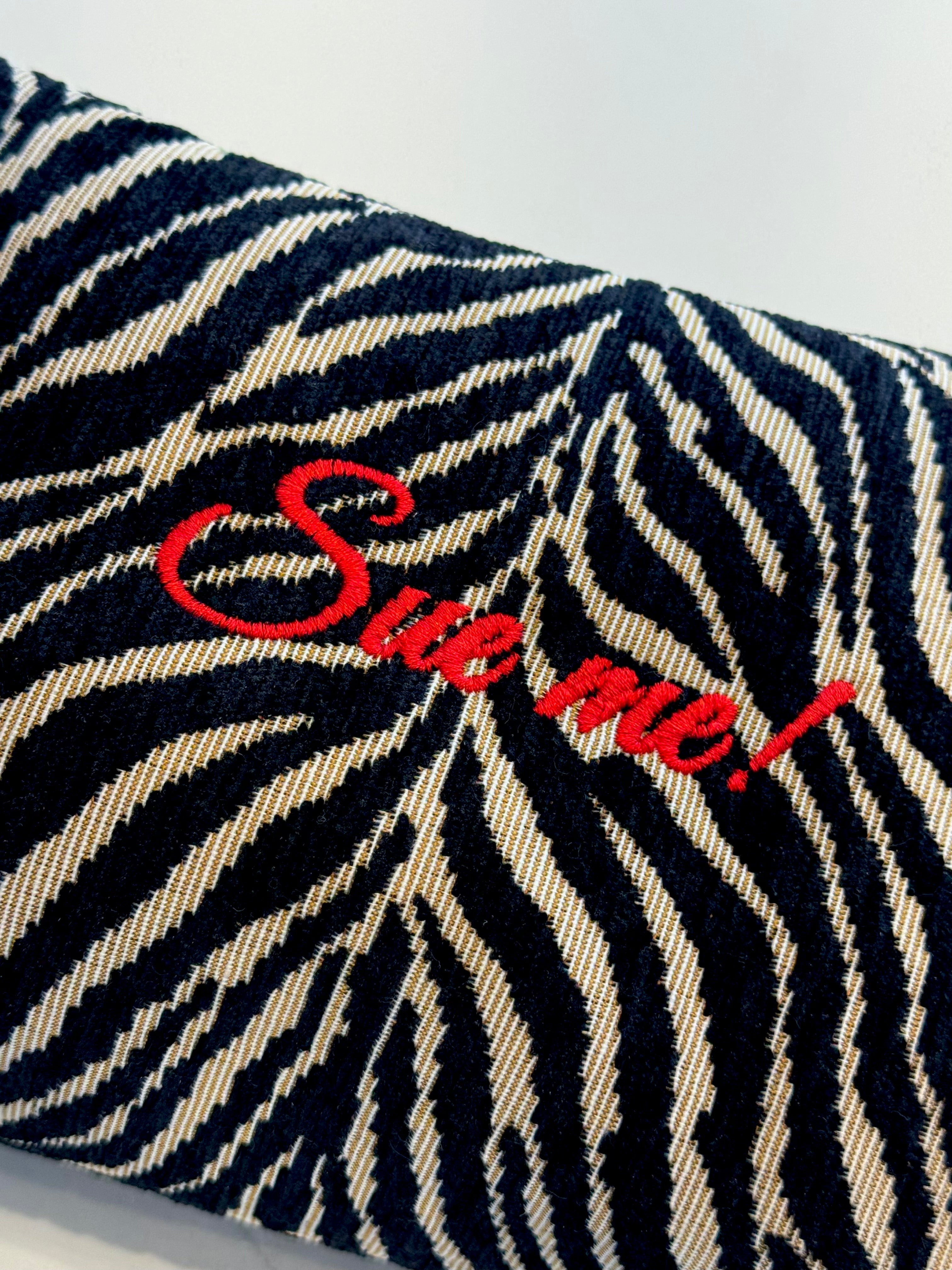 Custom Zebra Cosmetic Bag