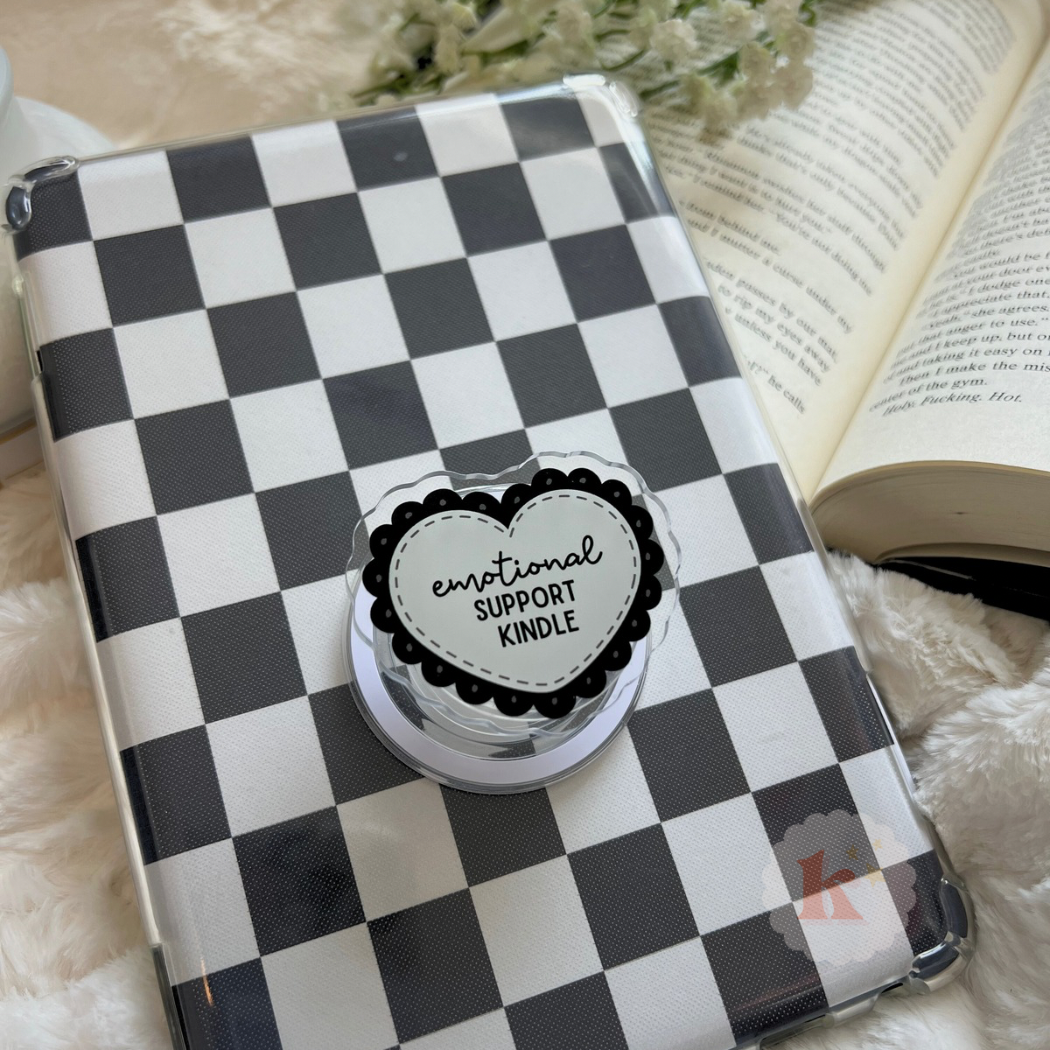 Emotional support kindle grip | coquette kindle accessories