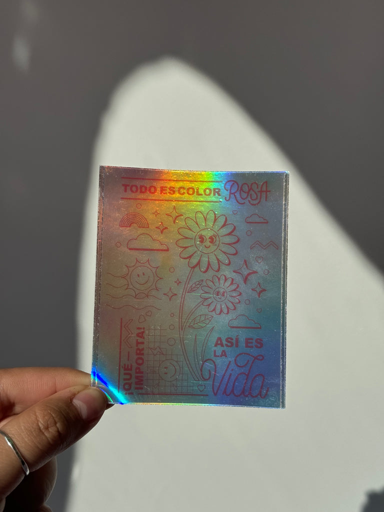 Asi Es La Vida Holographic Sticker