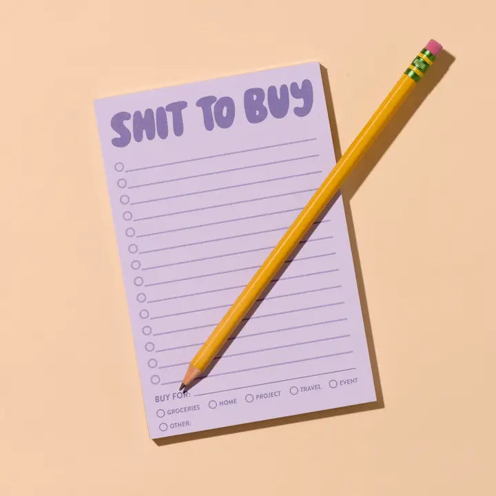Shit To Buy 50 Page Notepad