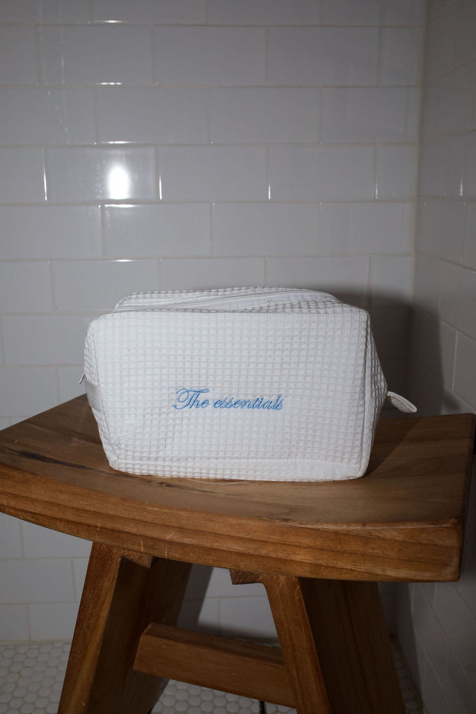 Custom White Waffle Bag