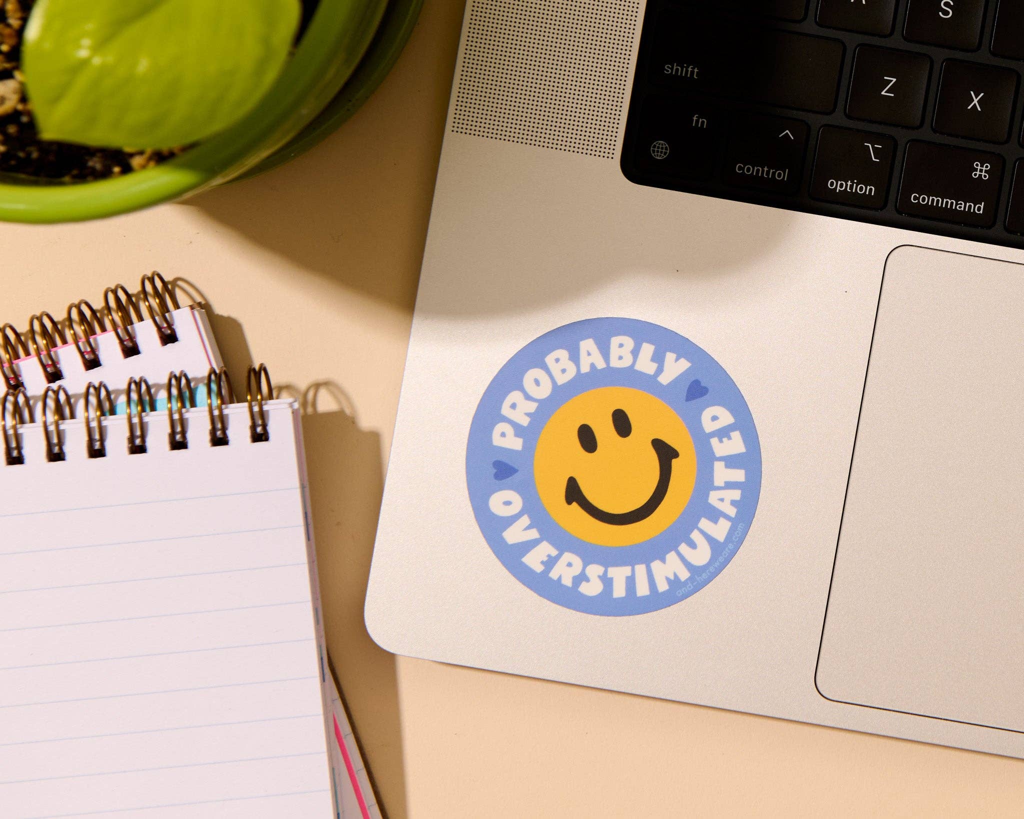 Probably Overstimulated (Smiley) sticker