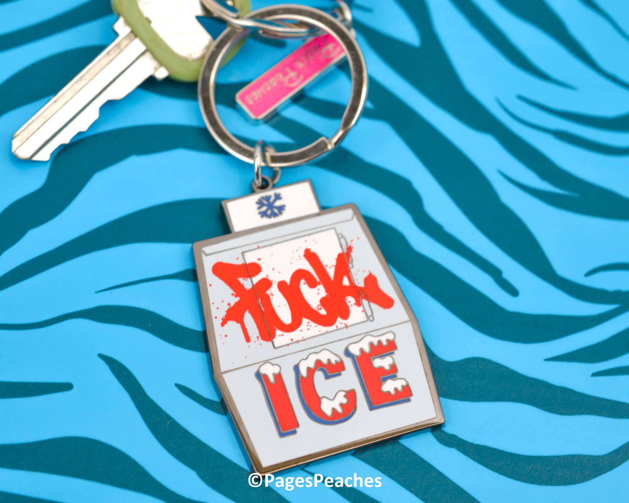 Fuck Ice Keychain
