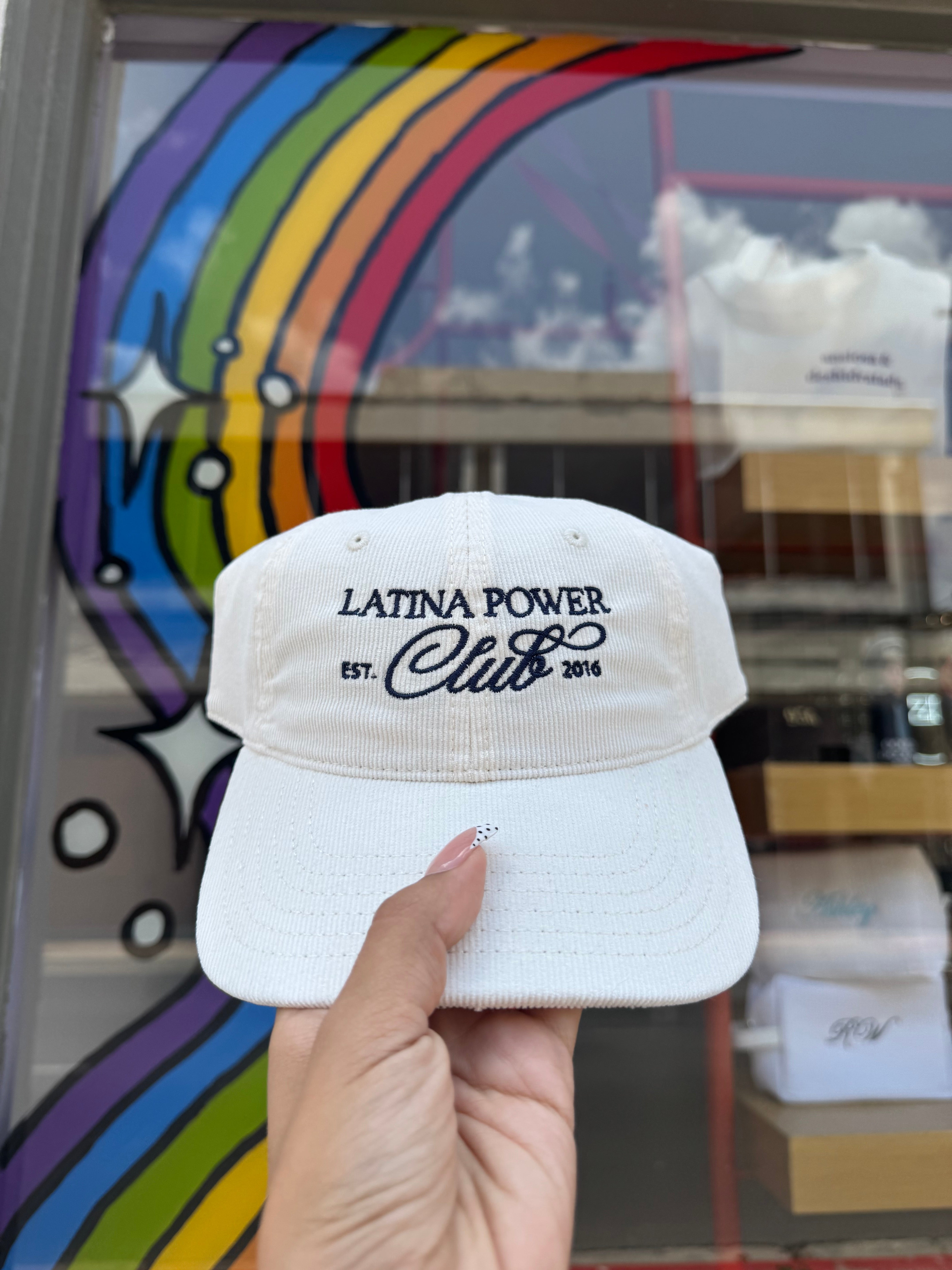 Latina Power Corduroy Cap (Ivory)