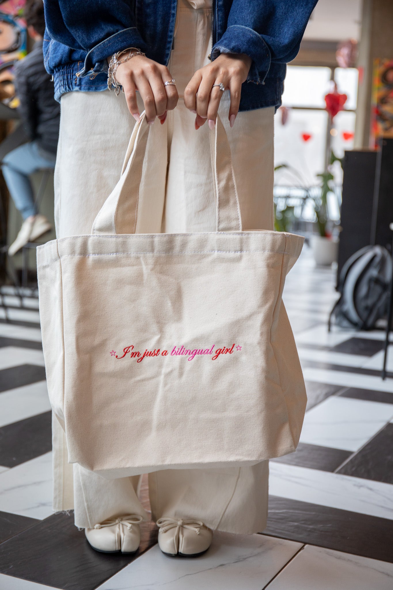 ⭐️I’m just a bilingual girl⭐️ Tote bag