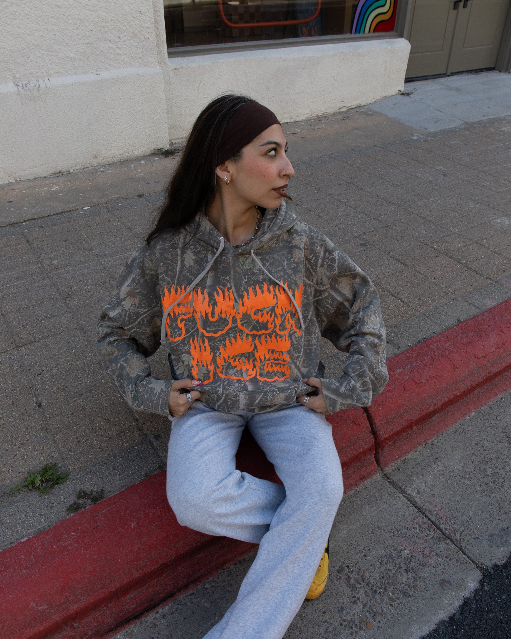 F ICE Camo Hoodie