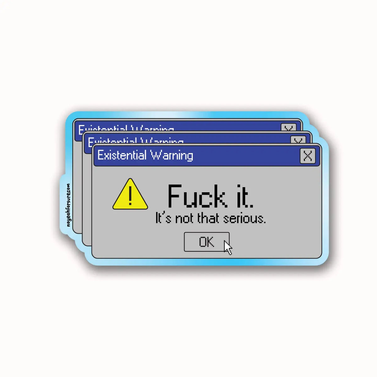 Existential Warning Screen Sticker – JZD