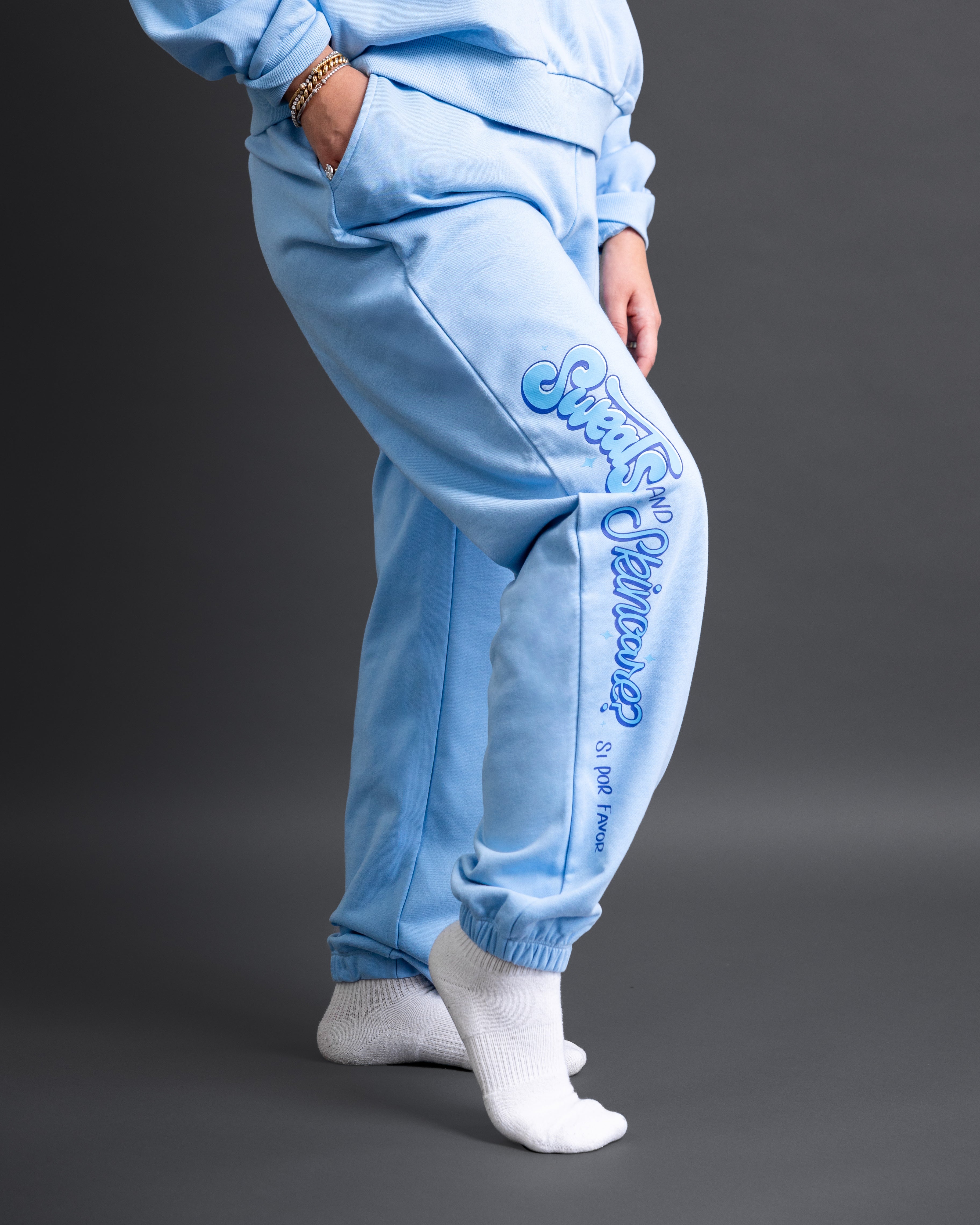 Sweats & Skincare? Sí Por Favor Sweatsuit (JZD x PONDS)