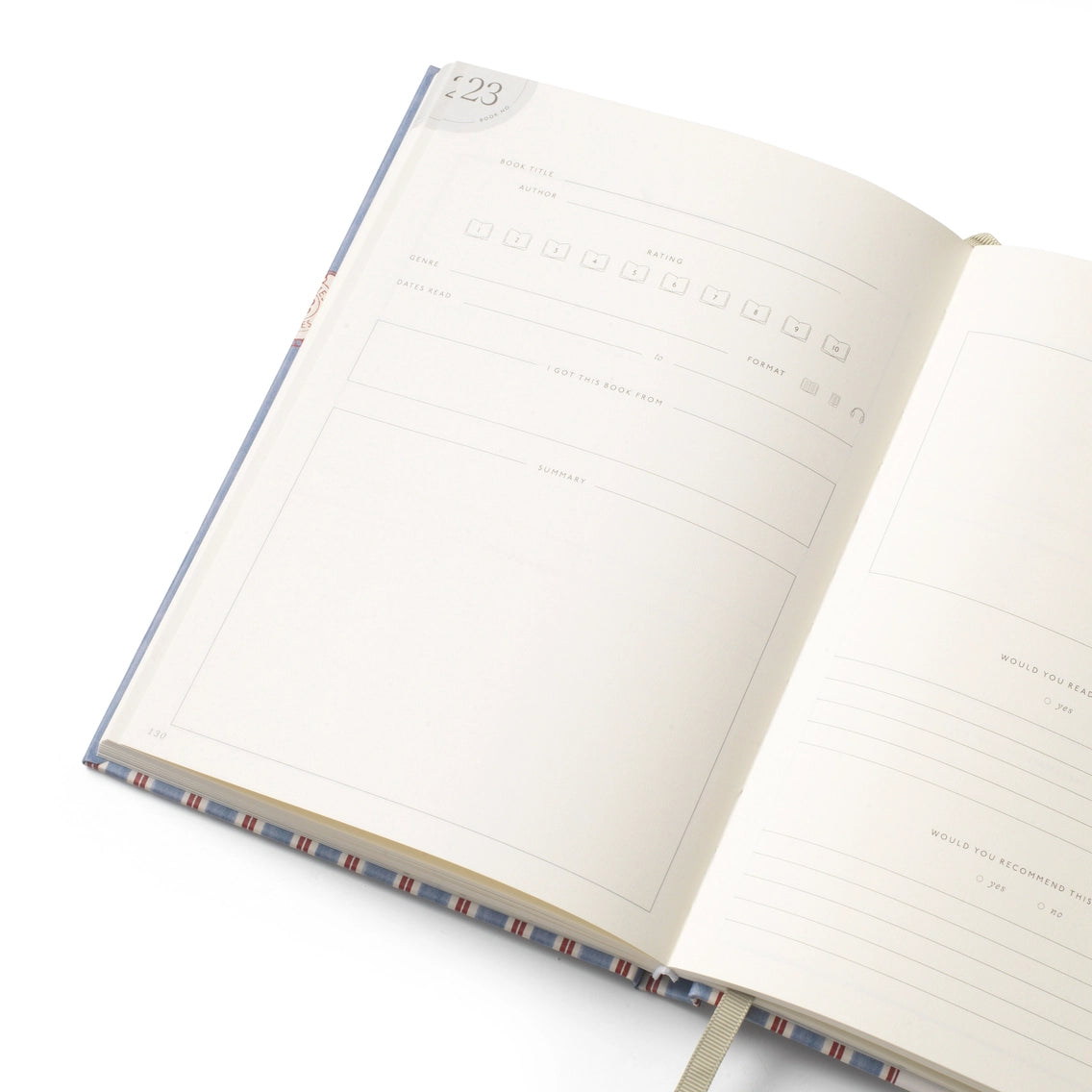 Nose in A Book A5 Hardcover Guided Reading Journal