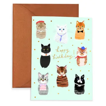 Party Cats  - Birthday Card