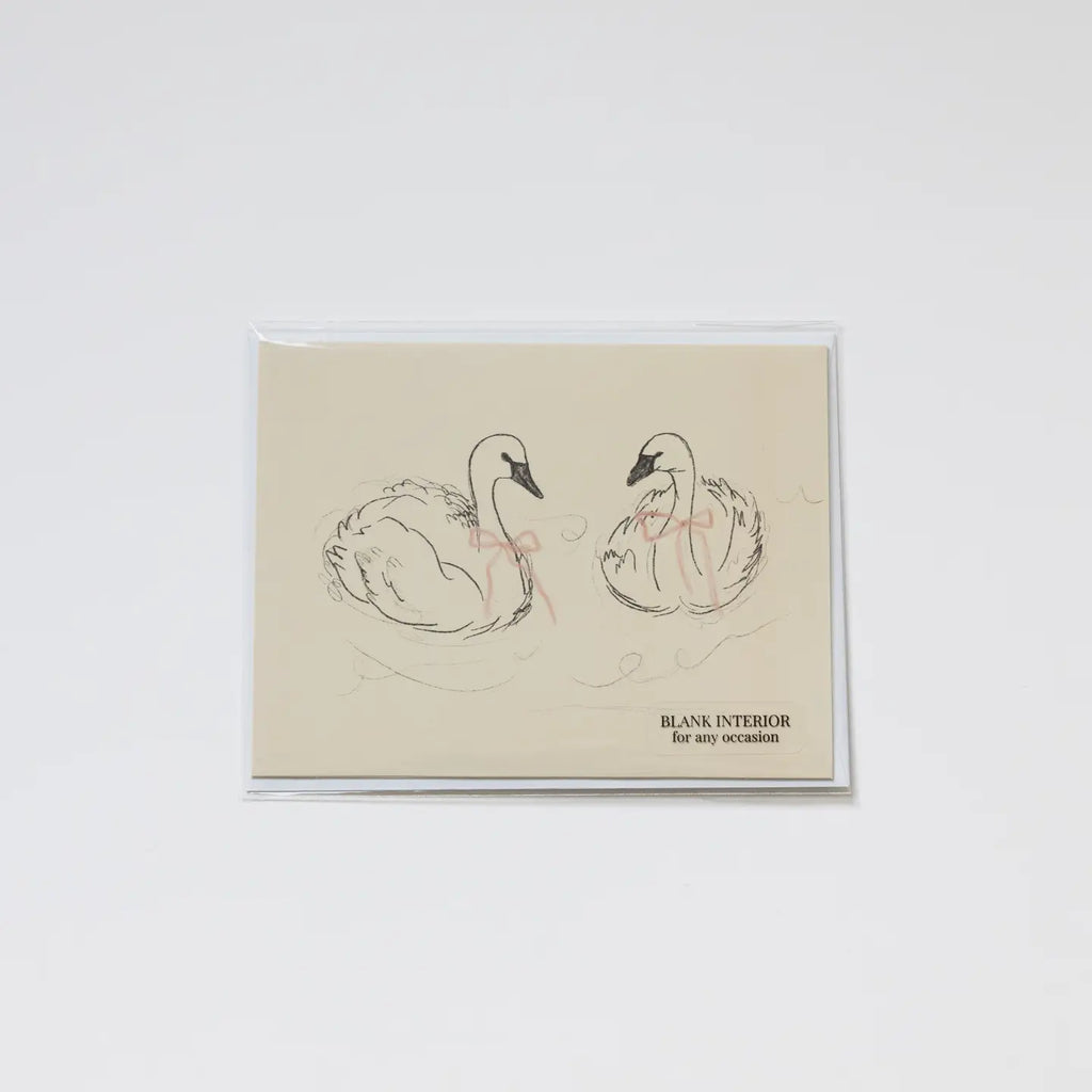 Swan Greeting Card