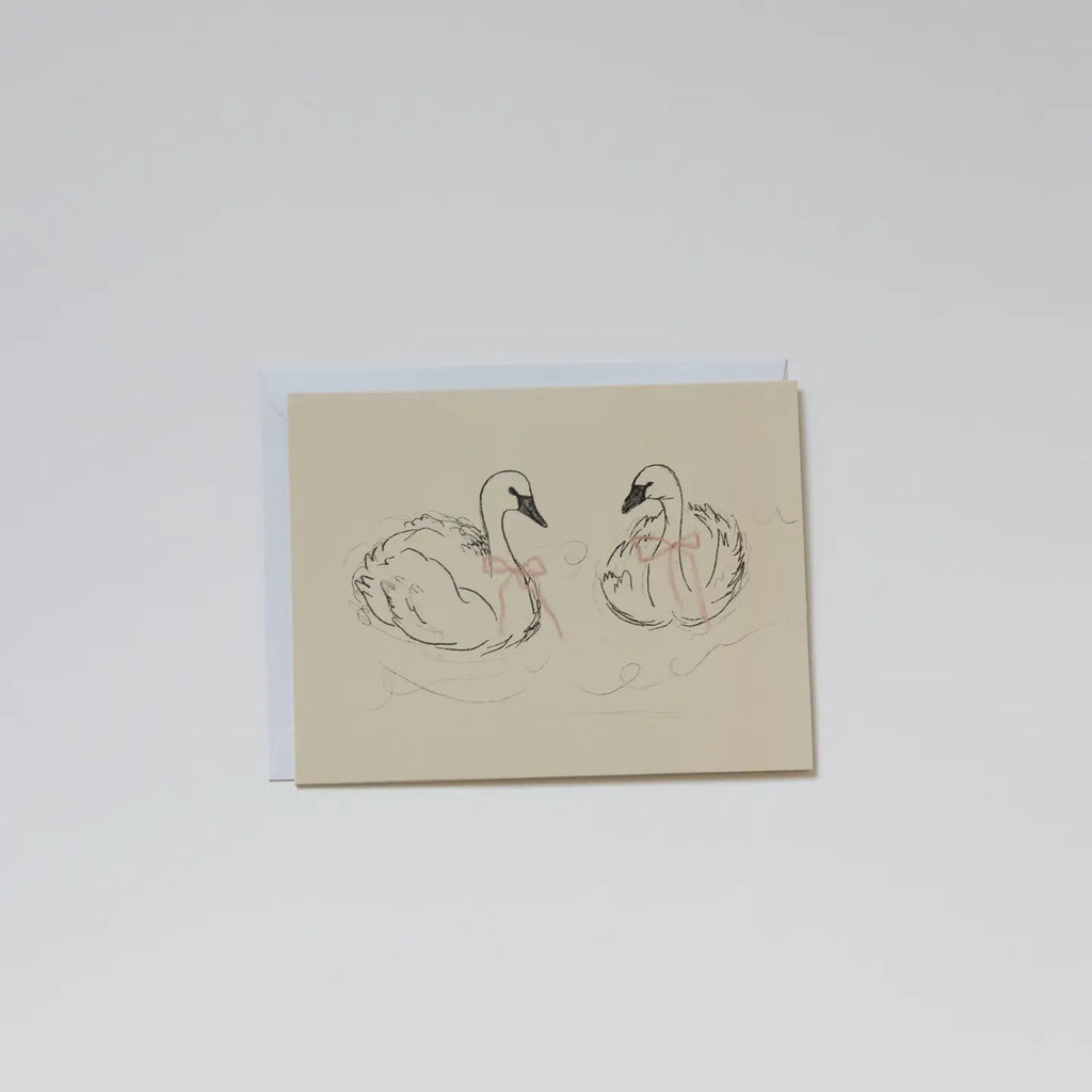 Swan Greeting Card