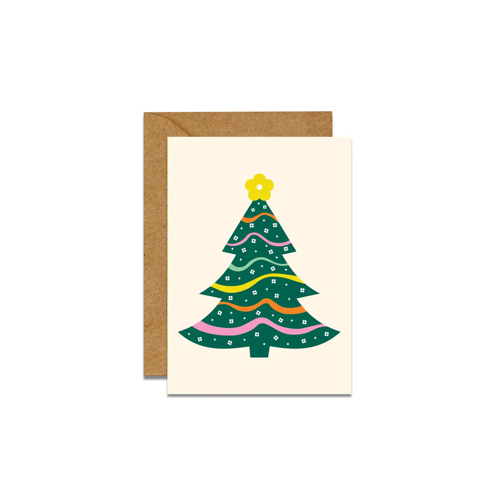 Daisy Xmas Tree Mini Card