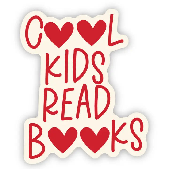 Cool Kids Read Books Sticker