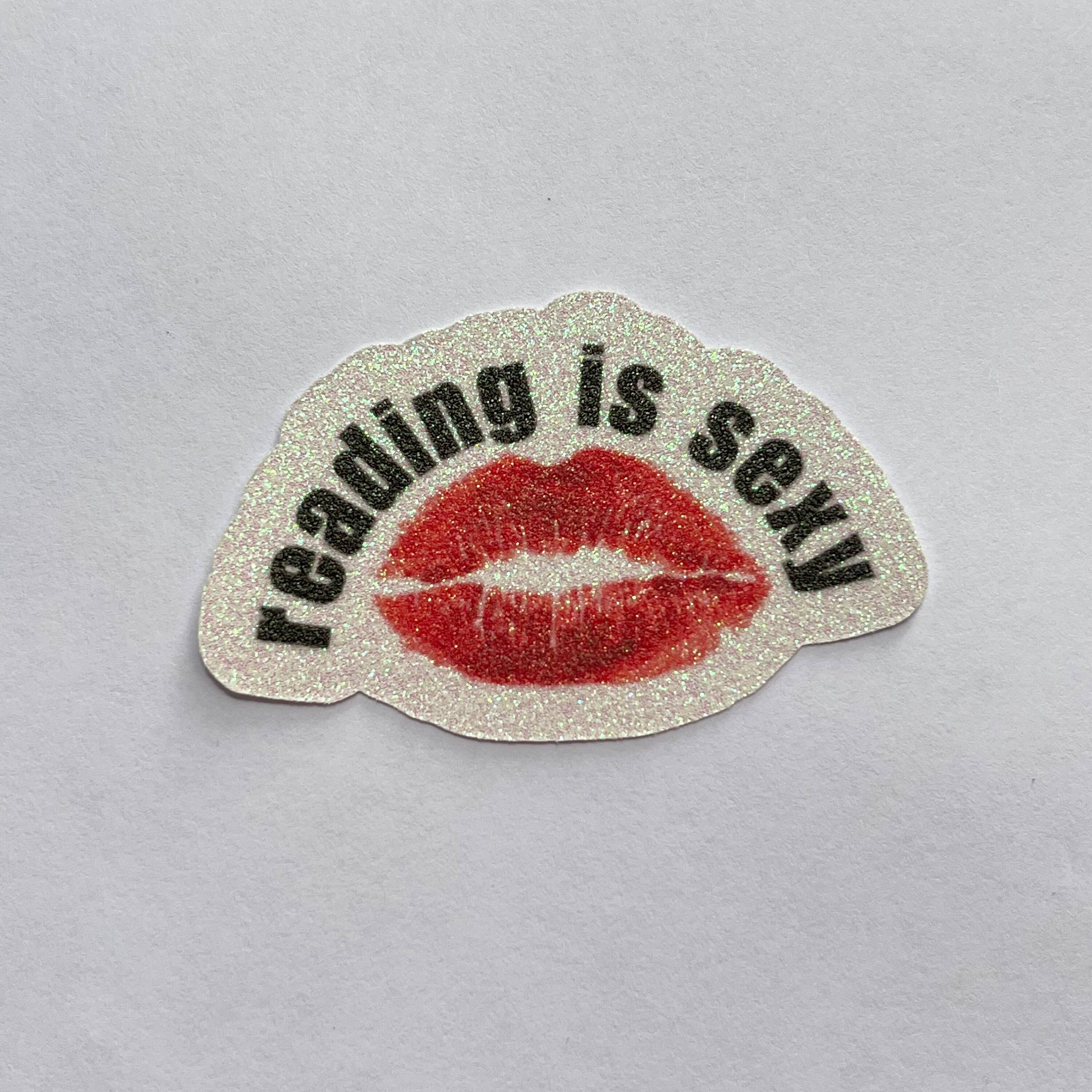 Reading Is Sexy Lipstick Kiss Die-Cut Sticker