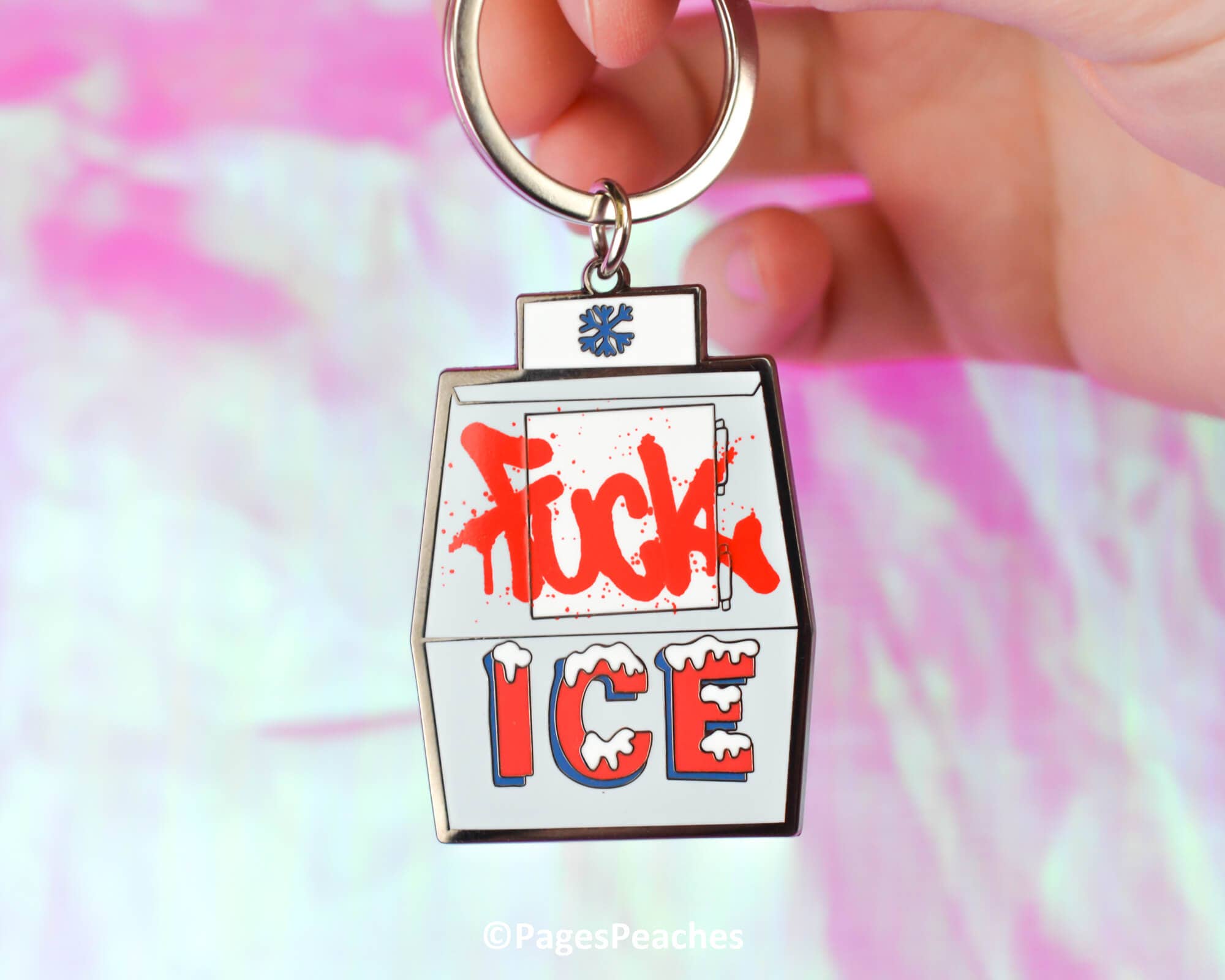 Fuck Ice Keychain