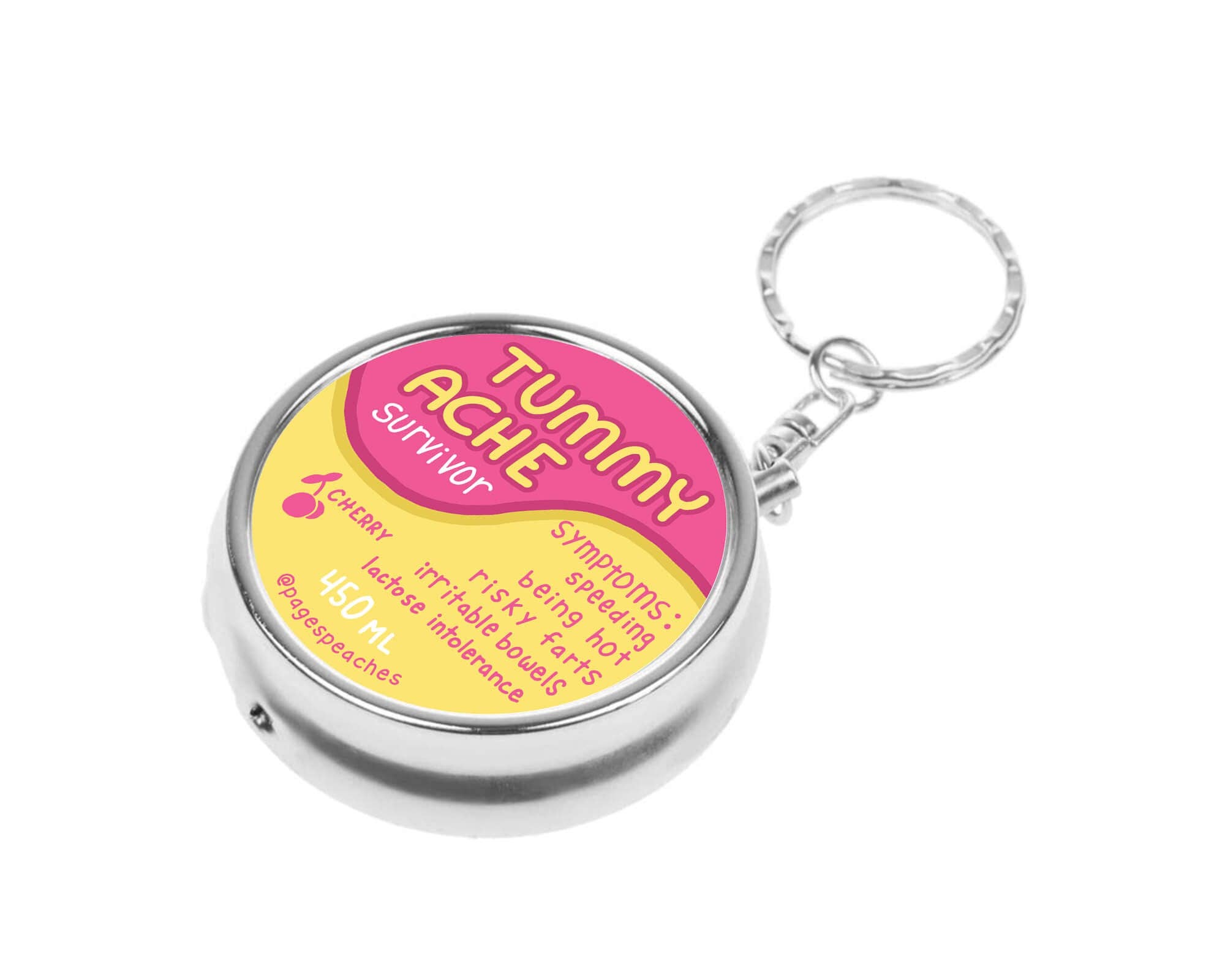 Tummy Ache Pill Case With 3-Way Organizer