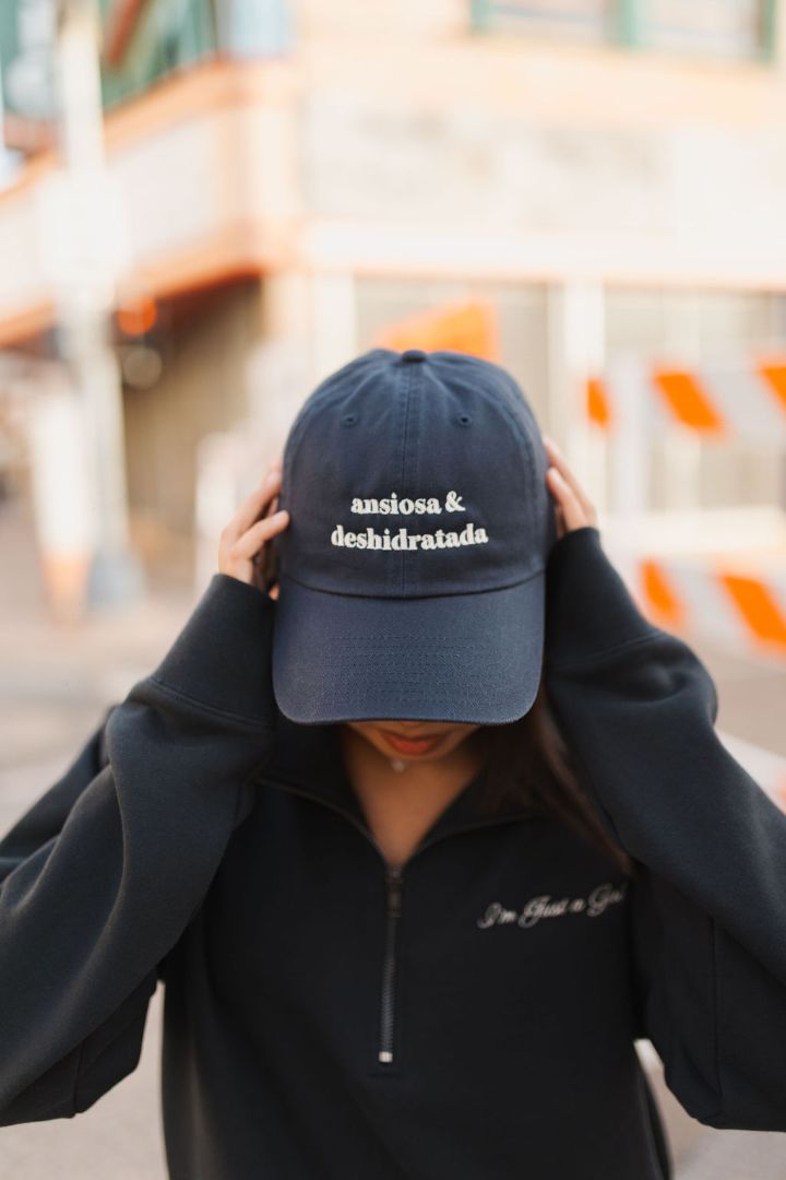 ansiosa - deshidratada - cap - navy - adjustable cap