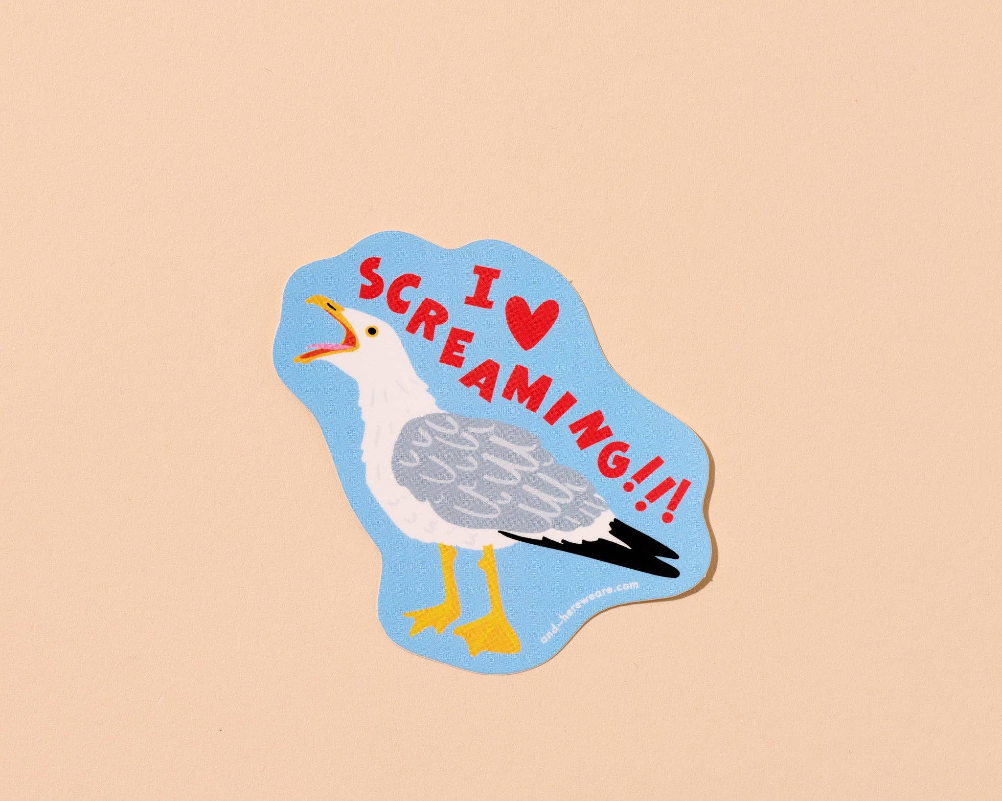 I Heart Screaming sticker
