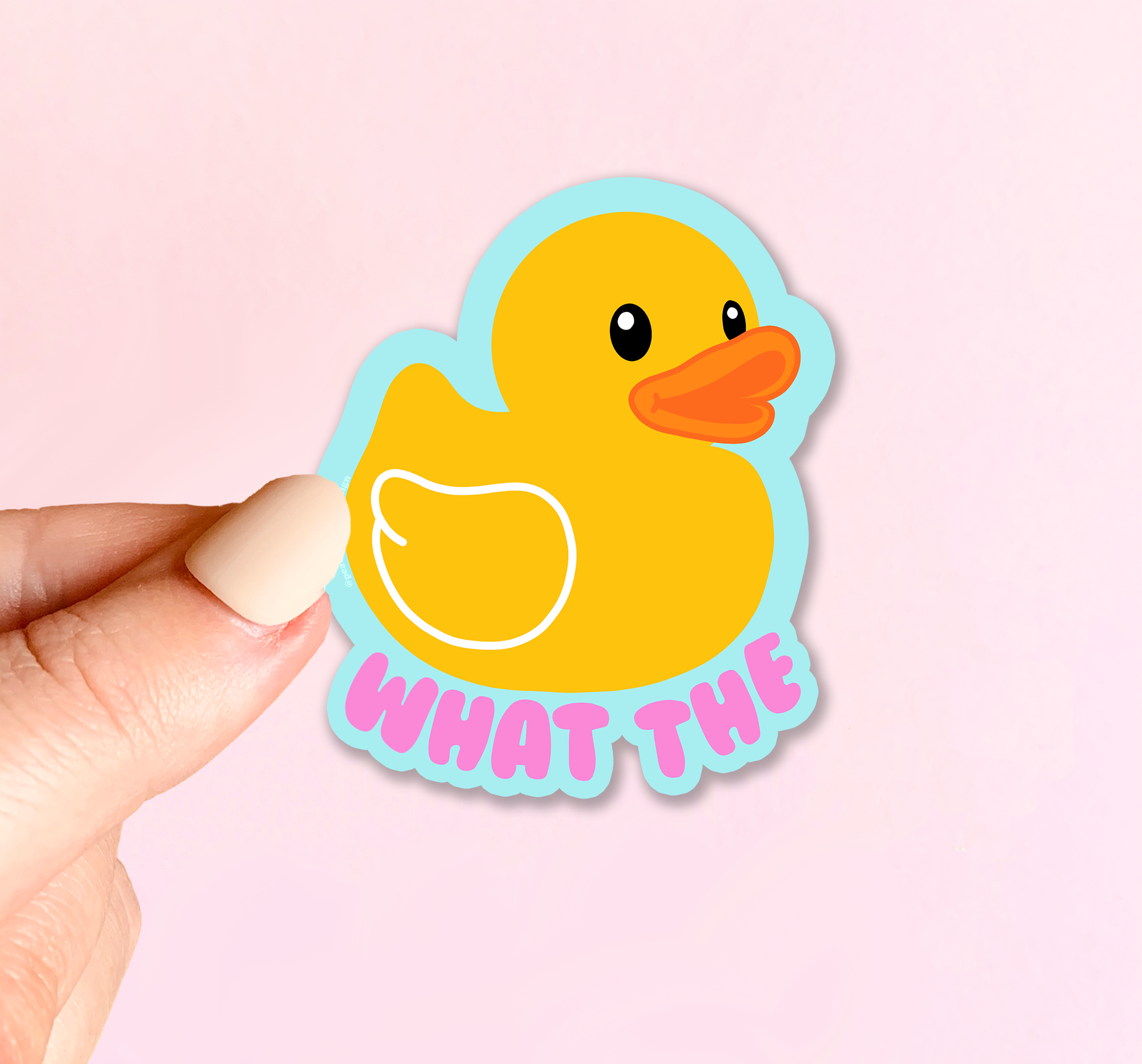 STICKER What The Duck 3"