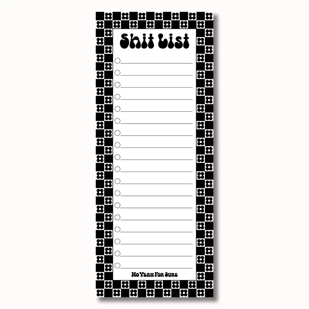 Shit List Notepad