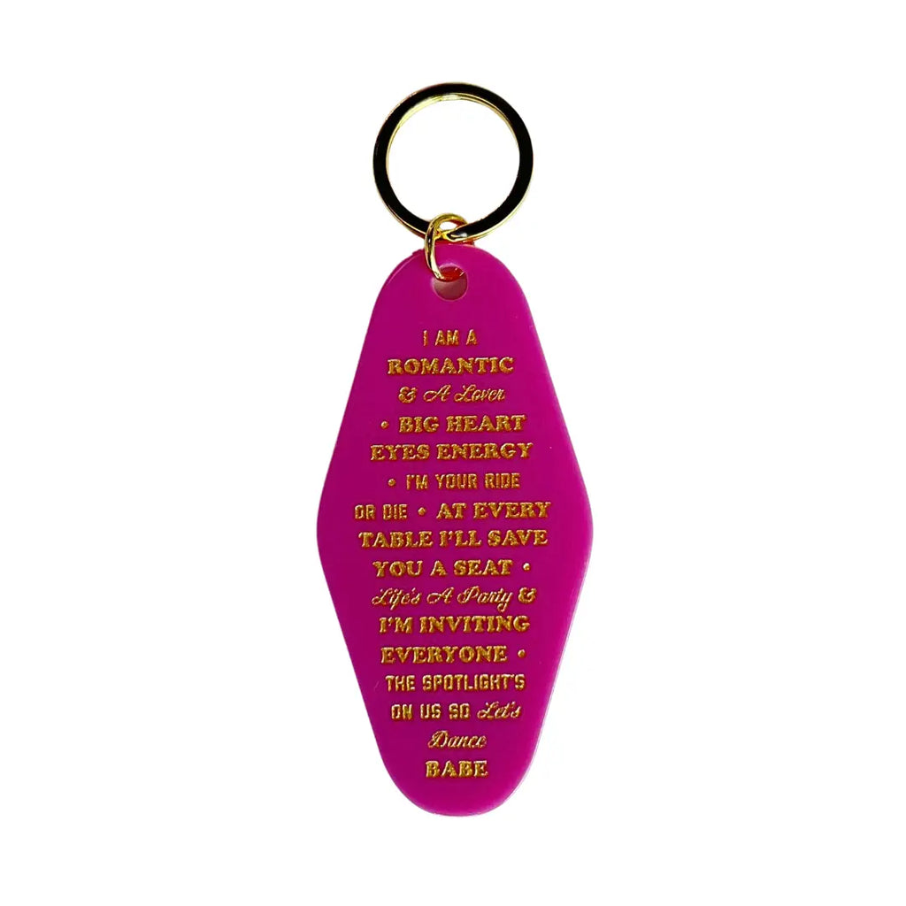 The Lover Mantra Motel Keychain