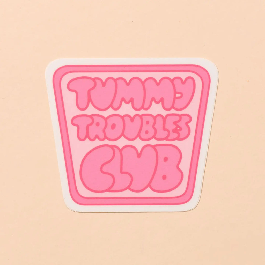 Tummy Troubles Club Vinyl Sticker