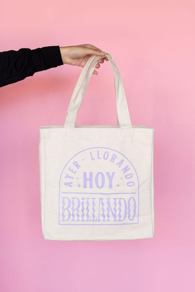 Brillando design on cotton tote bag