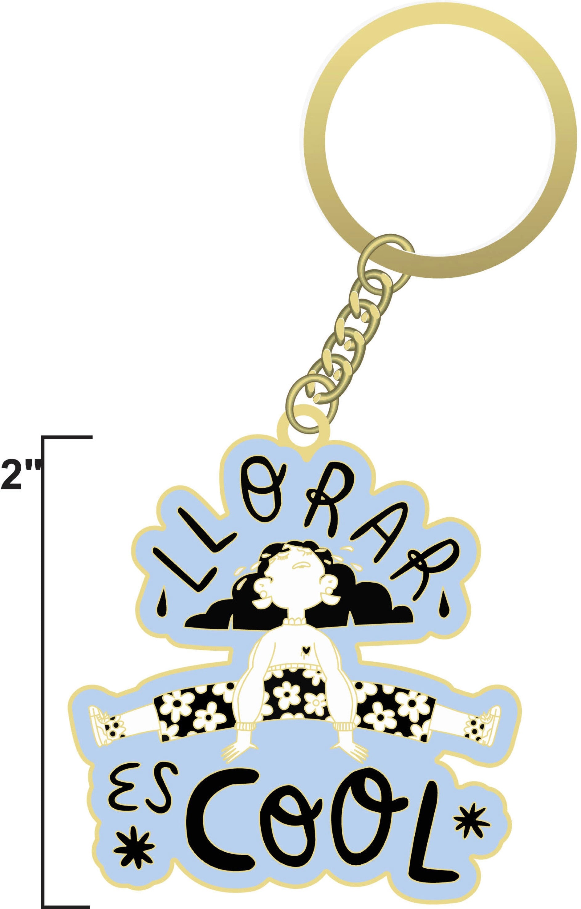 Llorar es cool (Aurora) Keychain