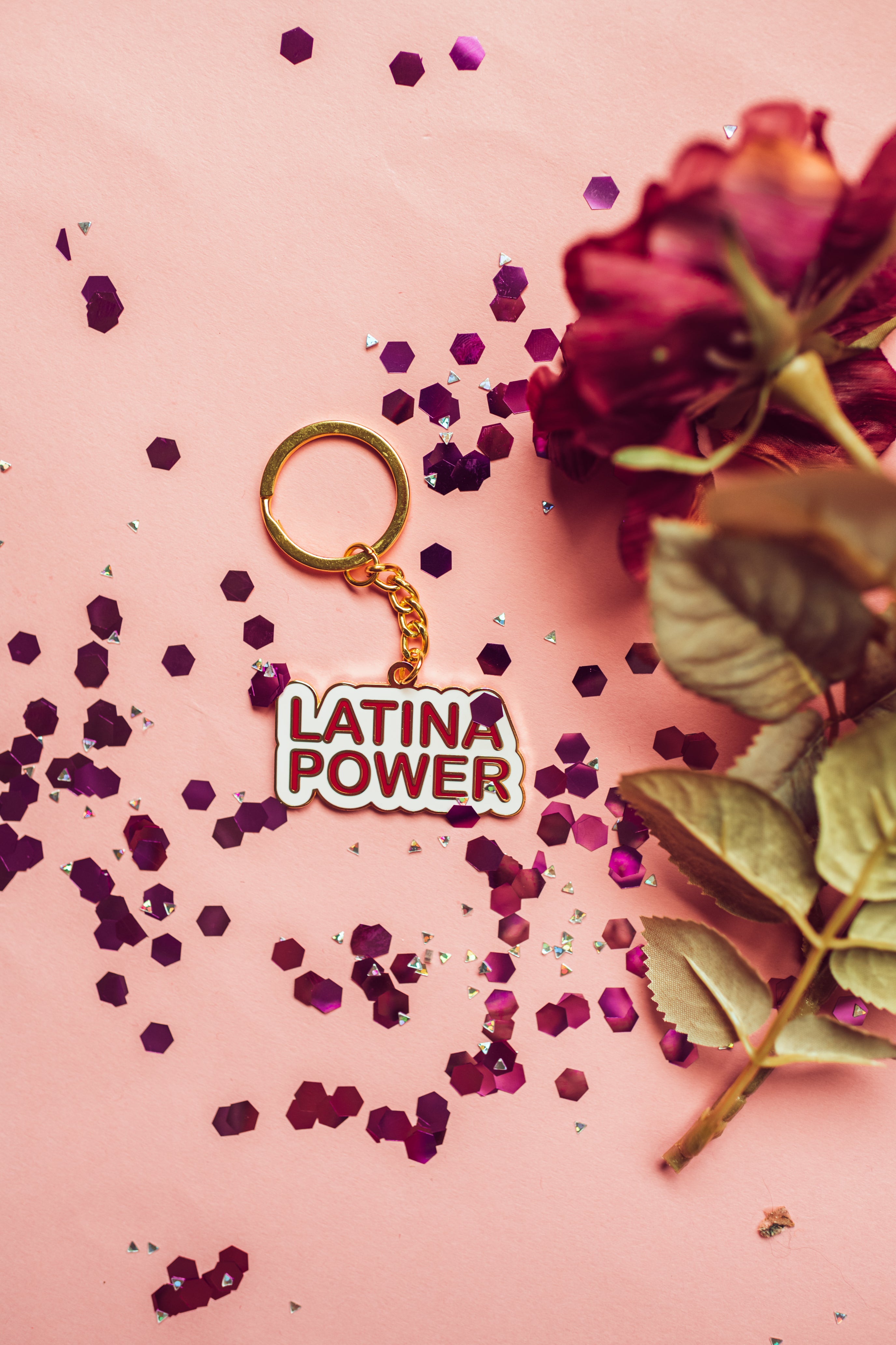 Latina Power Keychain