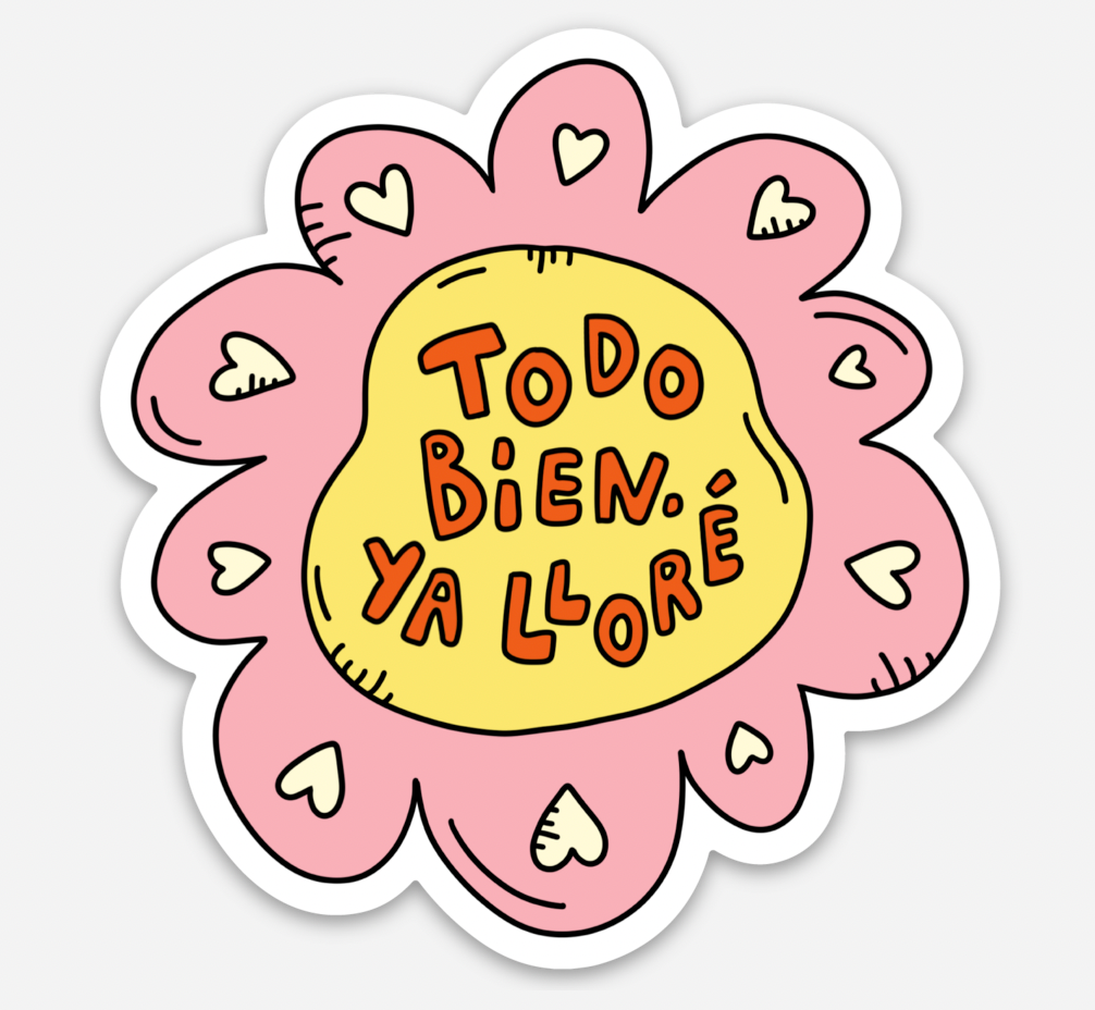 Todo Bien Flower Sticker