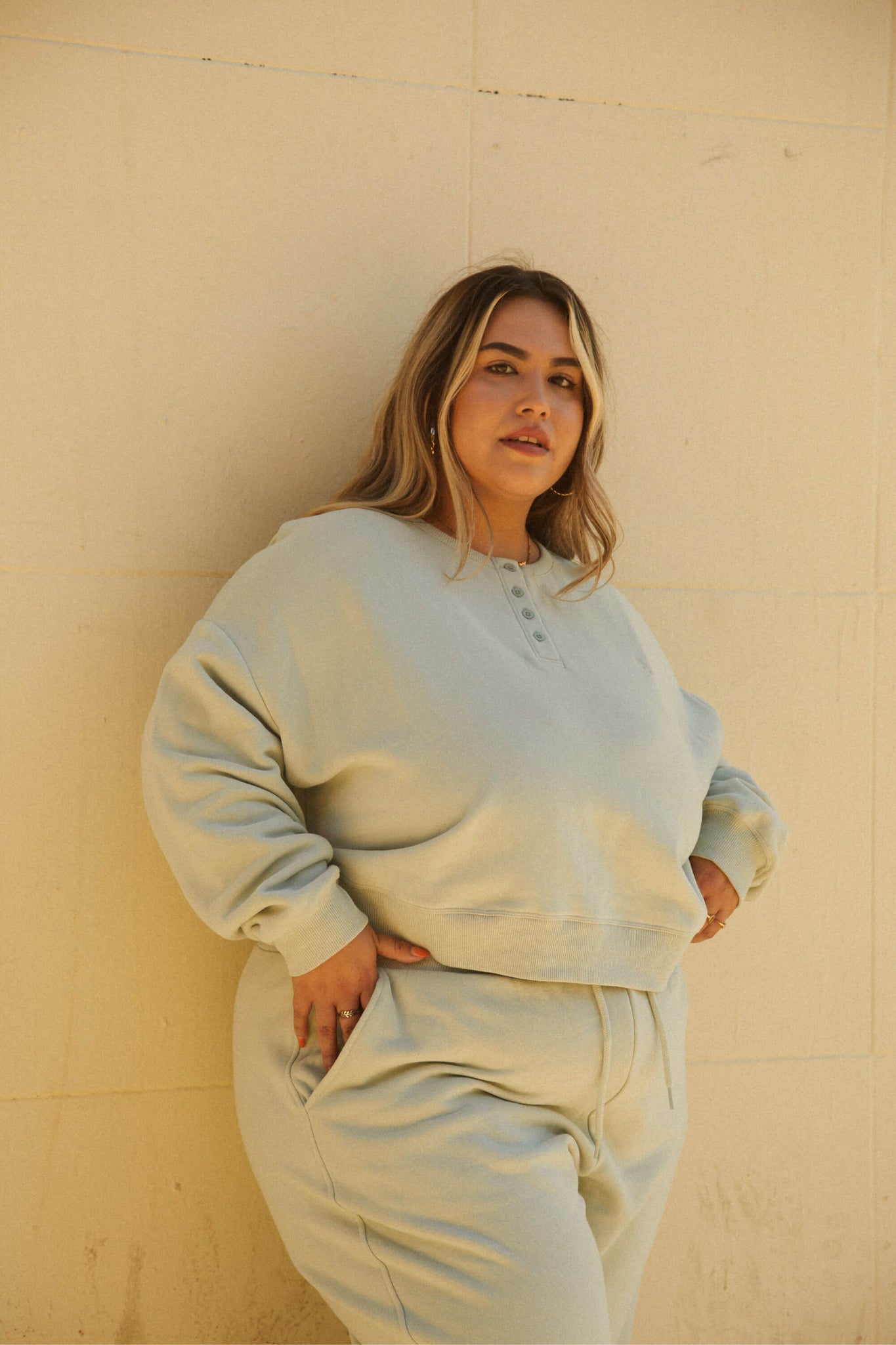 Seafoam Cropped Sweatshirt